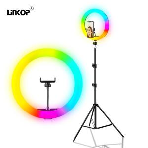 Toroidal Rgb Led Fill Light With 196leds Bead Quantity 11w 3000-6500k