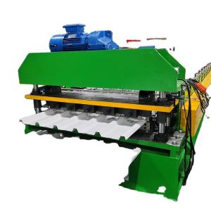 Cheap H75 Trapezoidal Roof Sheet Roll Forming Machine For Tile Making for sale