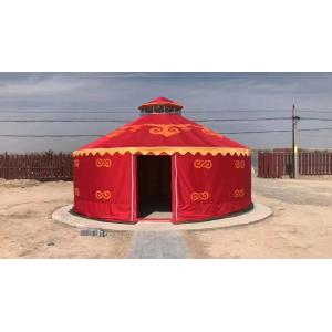 China Easy And Fast Installation 6M Diameter Mongolian Yurts With Skylight Window Bamboo Decoration on sale