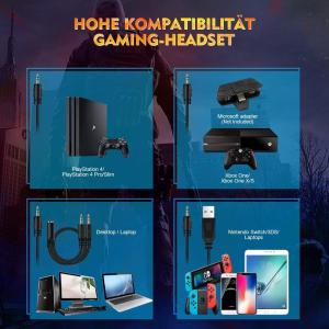 20000Hz 2.2m Onikuma K10 Stereo Gaming Headset With Mic