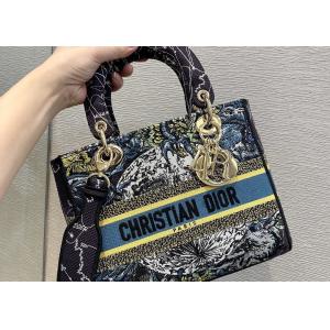 Retro Tote Single Shoulder Bag 24cm Length With Exquisite Embroidery