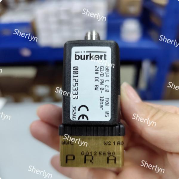 Burkert 00125333 Two Position Three-way Solenoid Valve 6014 Series C Normally