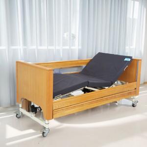 Patients Brown Residential Hospital Bed Multifunctional With Back Lifting