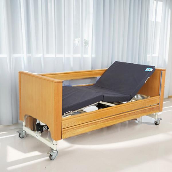 Quality Patients Brown Residential Hospital Bed Multifunctional With Back Lifting wholesale