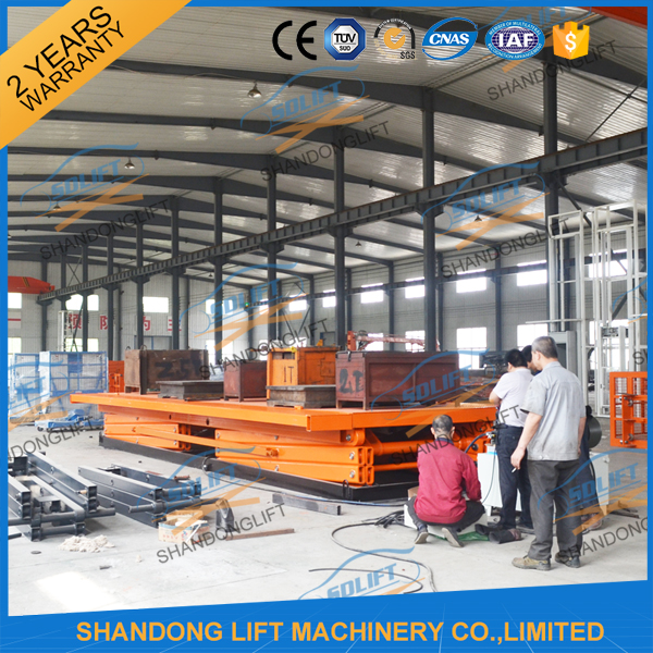 10T 8M Double Scissors Hydraulic Lift Hydraulic Large Scissor Cargo Lift CE SGS