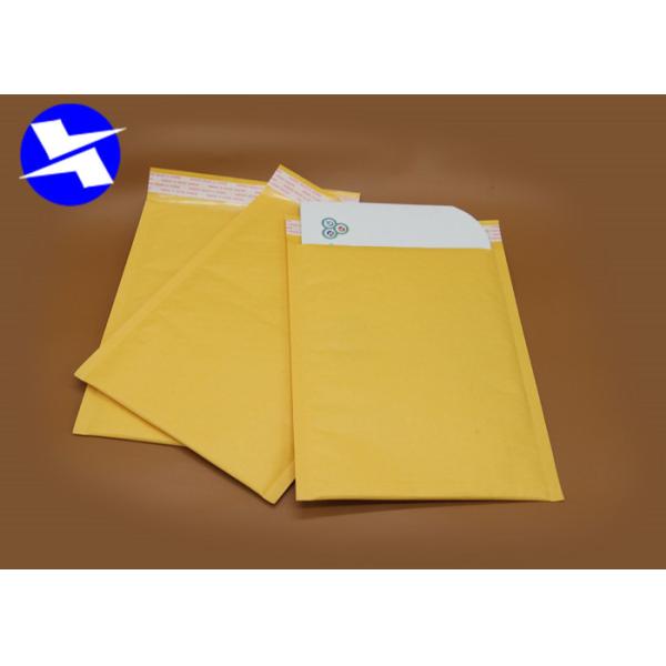 Lightweight Kraft Paper Bubble Mailers Self Adhesive Tape High Frequency Heat