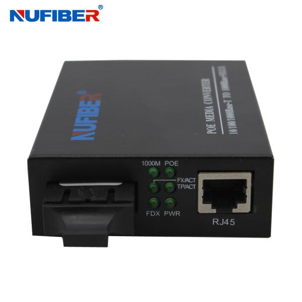 POE Fiber Media Converter 10/100/1000M RJ45 to Fiber Optical Media Converter