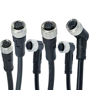 Rigoal M12 to M8 Male Female Waterproof Connector IP67 IP68 3-17 Pin