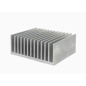 6063 Silvery Anodized Aluminum High Power Heat Sink Extrusion Profiles With CNC