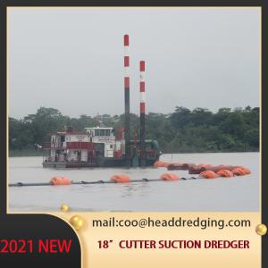 Sand Gold Cutter Suction Dredger Ship 18 Inch