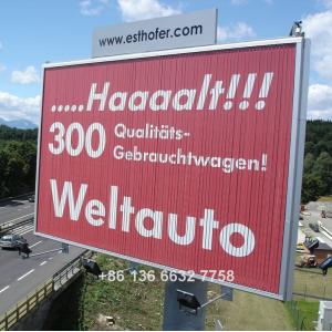 Double Side Road Aluminium Triangle Scrolling Sign Trivision