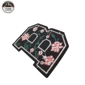 B Shape Custom Varsity Letter Patches , Retro Embroidered Patches With Iron On