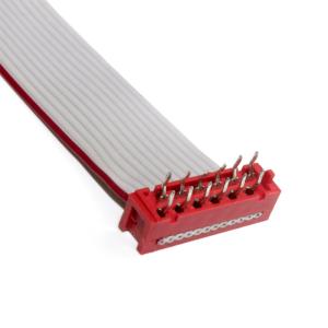 Idc Connector UL2651 12 Pin Ribbon Cable 1.27mm Pitch for Electronic