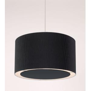 China ODM Easy Fit Pendant Shade Metal Trim Black Pleated Lampshade on sale