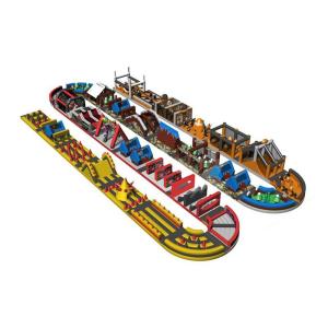 Custom Indoor Outdoor 5K Run Inflatable Obstacle Course For Kids