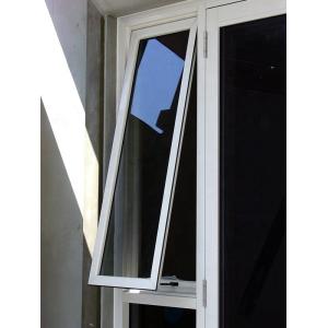 Soundproof Tempered Aluminium Frame Glass Window 60cm With Wood Grain
