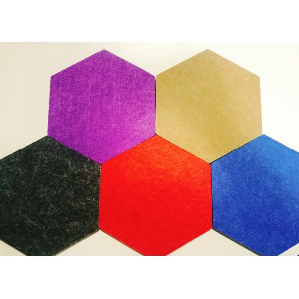 Quality 4x8 Sustainable 3d Felt Acoustic Wall Panels Hexagon shaped wholesale