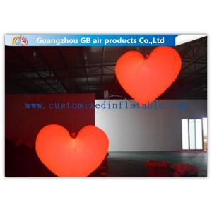 Loving Heart Shape Inflatable Lighting Decoration With 16 Colors LED Light For