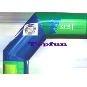 Custom Inflatable Advertising Archway With 10m Span , PVC Coated 210D Nylon