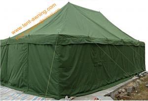 China Galvanized Steel Waterproof Canvas Military Army Camping 10 Man Tent on sale