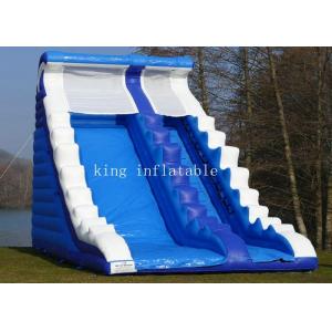 Kids Adults PVC Tarpaulin 0.55mm Inflatable Water Slide With Custmized Size