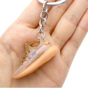 Customized Sport Shoes Shape 3D Mini Sneaker Promotional Keychain Bulk