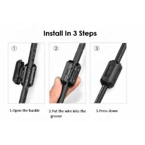 NiZn EMI Cable Clamp Ferrite Toroidal Core For HTMI Wire Harness