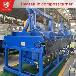 6m Wide Mixing Fermentation Organic Fertilizer Hydraulic Compost Turner