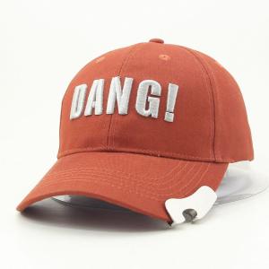 Cheap Cotton 6 Panel 60cm Flexfit Baseball Caps Curved Brim With Botter Opener for sale