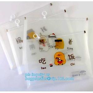 resealable clear vinyl pvc silder promotional zipper bag, Pen Bag with Slider