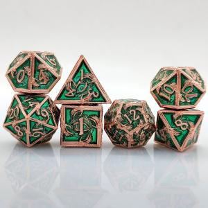 Luxurious Metal Polyhedral Dice 8 Active Colors TRPG Dungeons And Dragons Dnd
