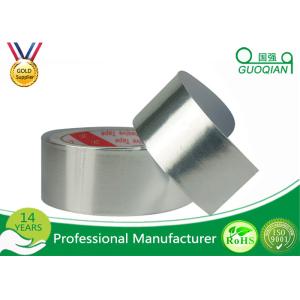 High Heat Aluminum Foil Tape With Adhesive Sliver / White Color
