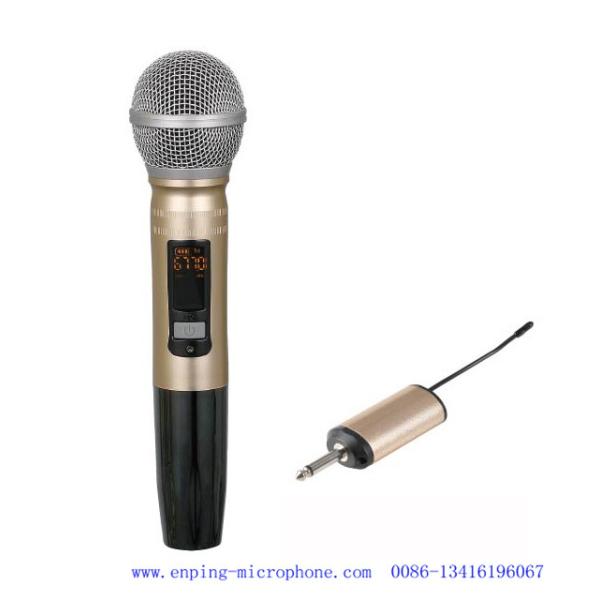 Quality C13 / rechargeable professional universal mini multi-channel UHF wireless microphone  with one handheld & 6.35mm plug wholesale