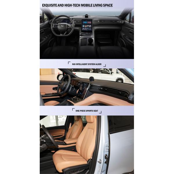 Weilai NIO ES6 EV 75kwh 100KWH Midsize Electric Vehicle with 5 Seats and Maximum Torque of 610 Nm