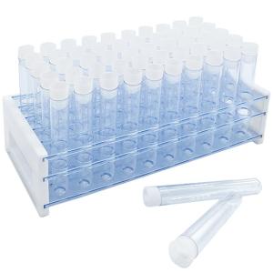 Plastic Test Tubes With Rack,16 X 100mm Tube With Caps Tubes Rack,Test Tube Set