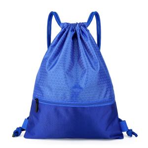 Custom Reusable Tropical Pull String Bag Drawstring Polyester School Bag For