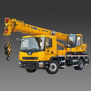 Yellow XCT12L4 Main Boom Truck Crane 30.5m 12t Small WP6.220E40