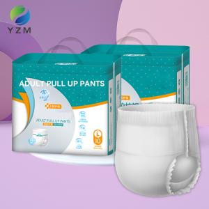 China Stretchable Unisex Disposable Pull Up Pants For Adults Heavy Absorbency on sale