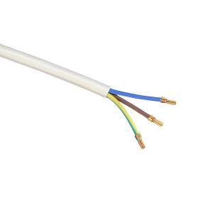 IMQ Standard 3 Pin Angeled 16A Italy White Power Cords H05VV-F 3x0.75MM² with