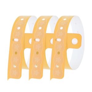 Custom Event PVC Wristbands Silk Screen Printing Waterproof Security