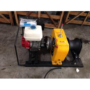 Portable Cable Winch Puller Hoisting Pulling Machine Gas Powered Winch Capacity