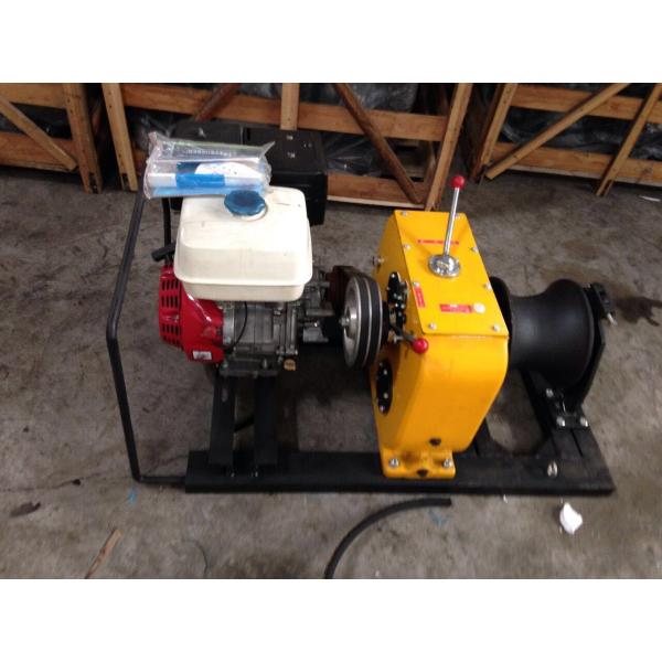 Portable Cable Winch Puller Hoisting Pulling Machine Gas Powered Winch Capacity