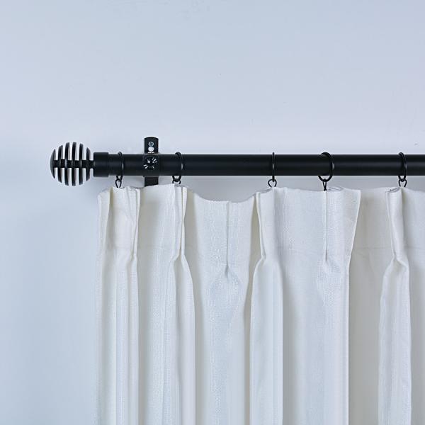 28mm diameter metal curtain rods with three-dimensional shape for living room