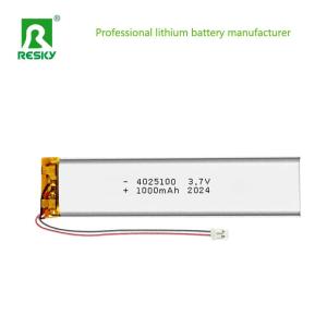 Cheap Rechargeable Lithium Ion Batteries 4025100 3.7v 1000mAh 3.7wh Li Polymer Battery Cell for sale