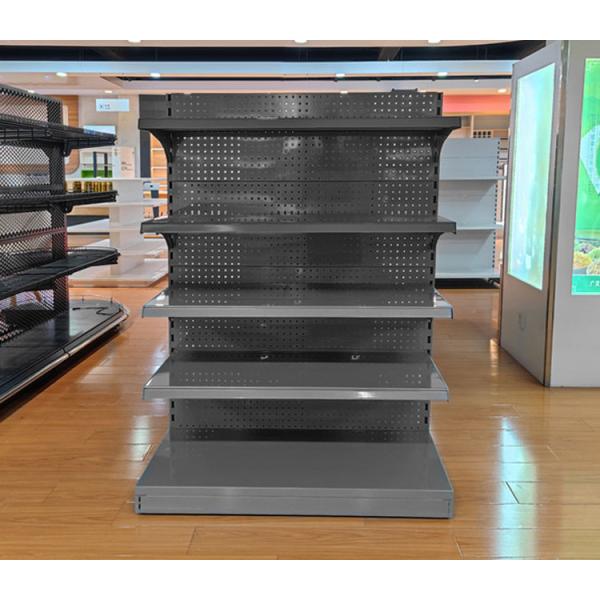 Cold Rolled Steel Retail Supermarket Shelving System With 30-80KG/Layer Load Capacity