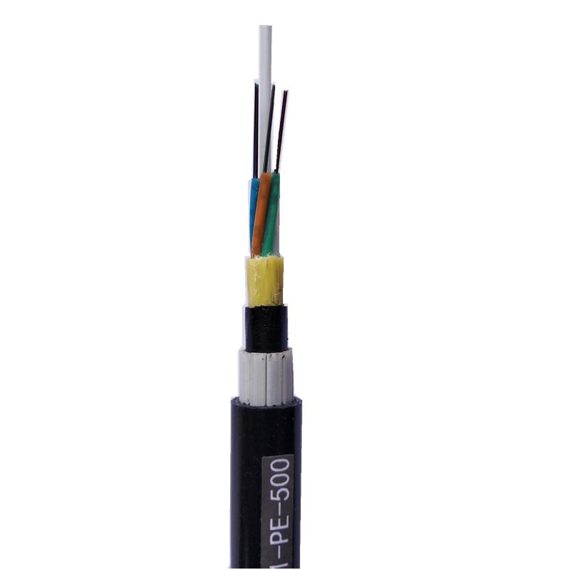 Flat FRP Armored Rodent-Resistant Fiber Optic Cable 4~144 Core Non-Metallic