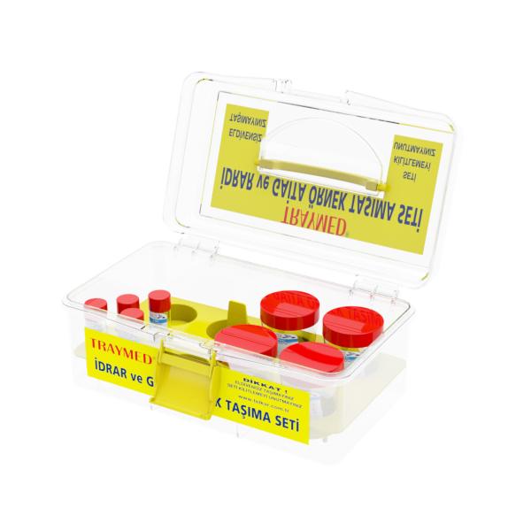 High-quality reusable medical supplies blood sample transport carrying bag container with inner shelf