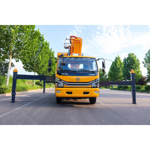 32m telescopic boom version Dongfeng aerial bucket lift aerial work platform truck