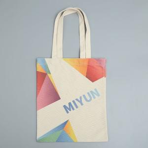 Foldable Recycled Canvas Tote Bags Promotional Design Printed