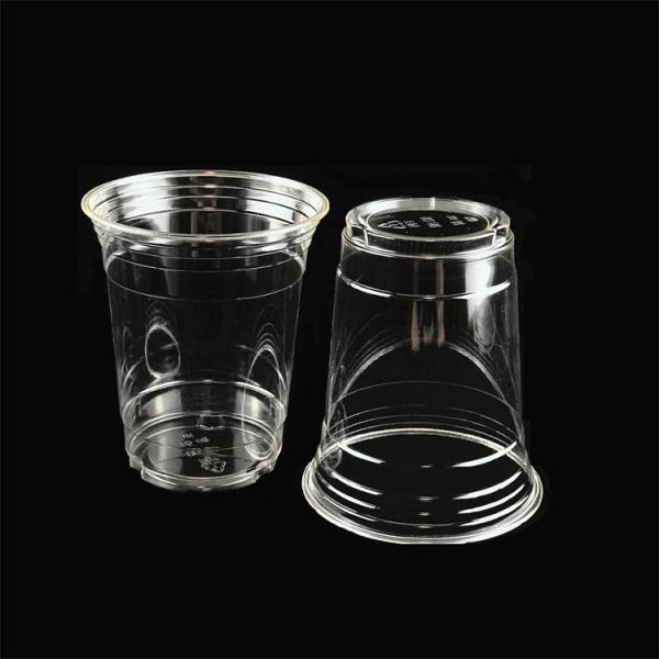 100F PLA Plastic 16 Oz Compostable Cold Cups Disposable BPA Free Non Toxic